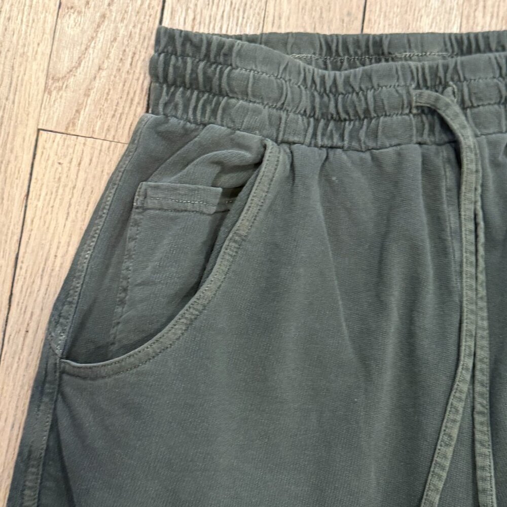 Zenana Wide Leg Washed Army Green Lounge Pants NEW Size Medium - Picture 7 of 7